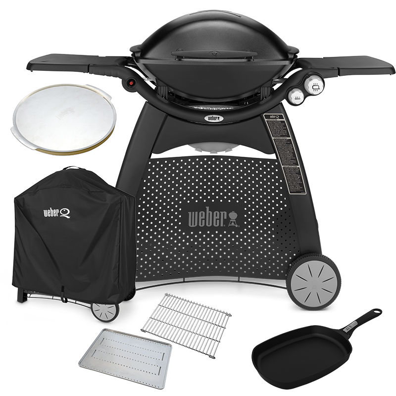 Weber Family Q Q3100 Classic 2nd Gen Gas Barbecue LPG Starter Bundle